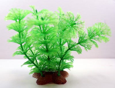 Artificial Green Fake Plastic Aquarium Plant Fish Tank Decor...