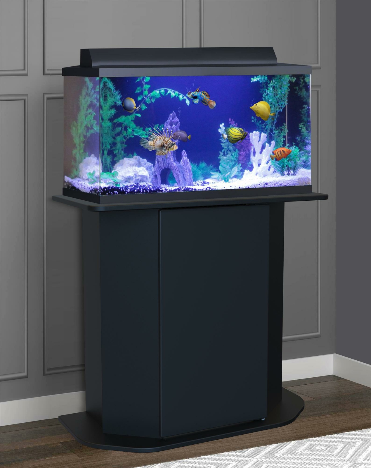 Deluxe Aquarium Stand - 20/29 Gallon Fish Tank Holder with W...