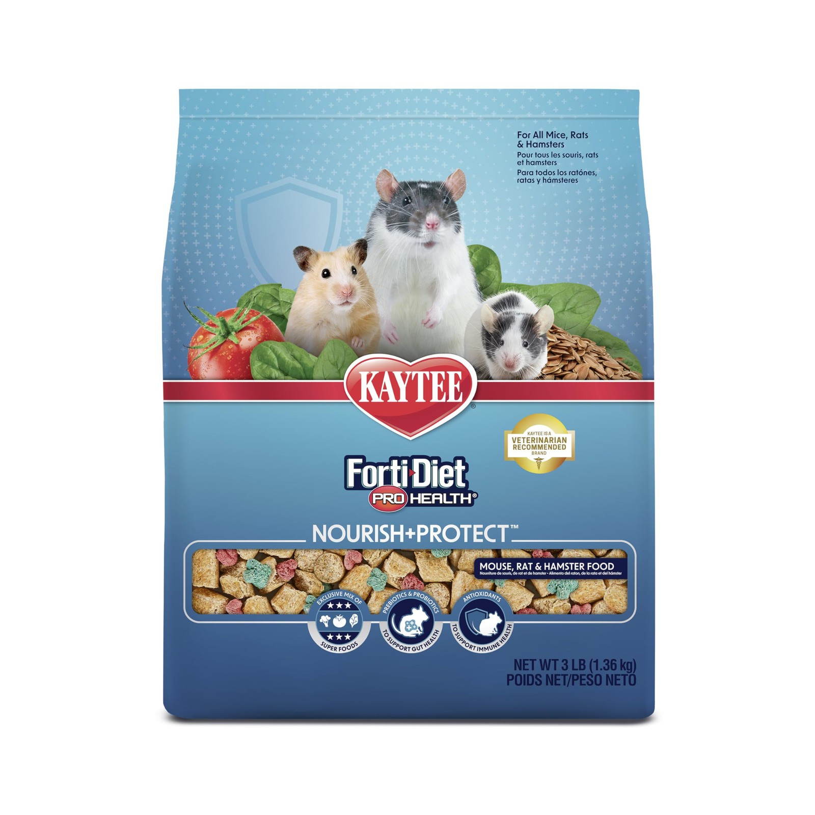 Kaytee Forti Diet Pro Health Mouse Food Pack of 1 - 3 Pound