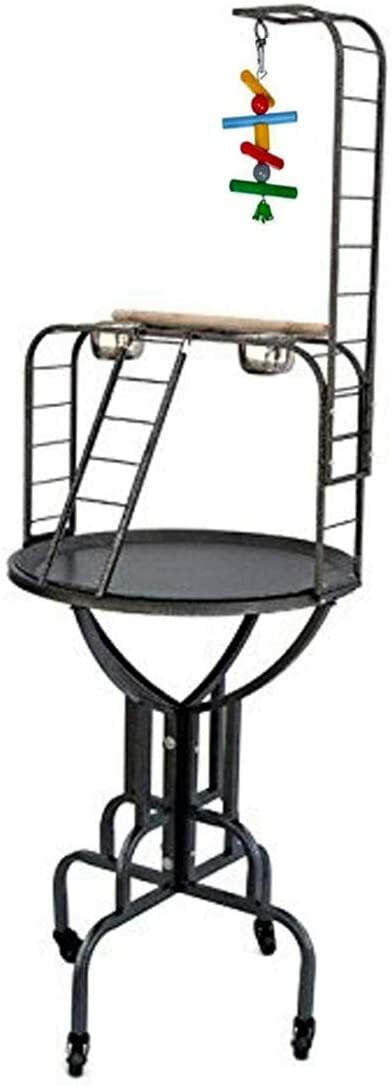 Elegant Metal PlayTop Parrot Bird Perch Stand - 67 Inch Long...