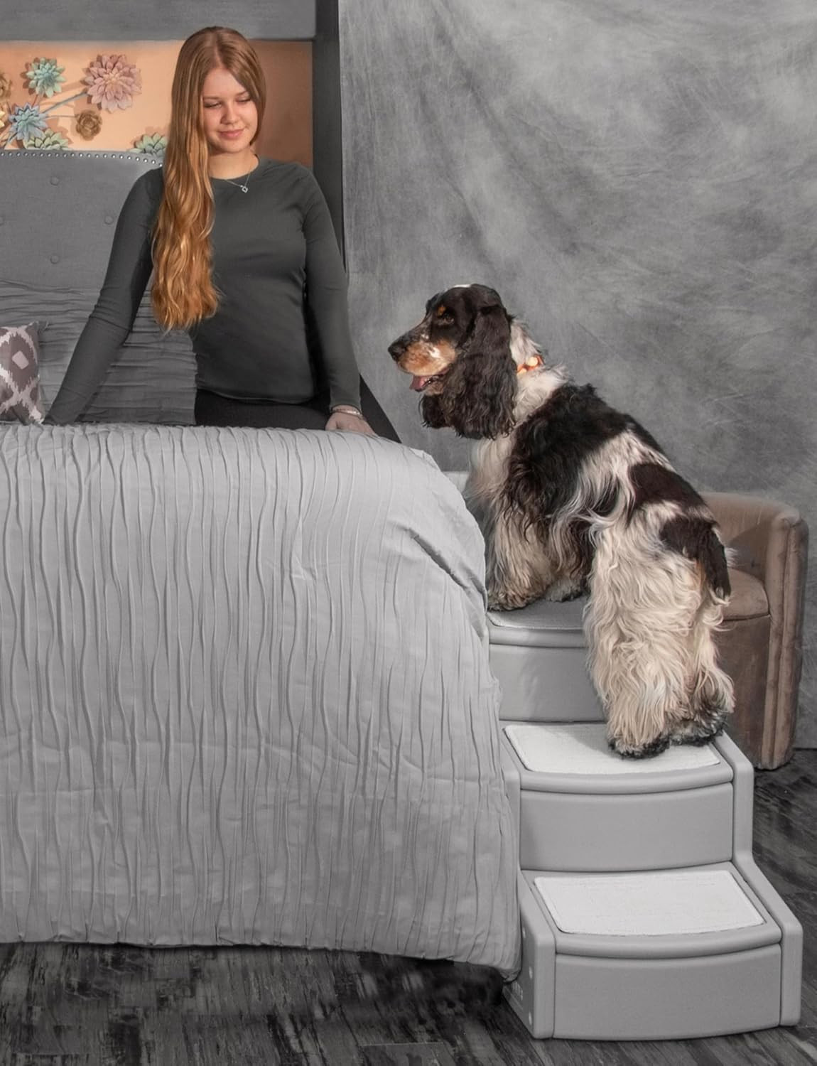 Easy Step IV Pet Stairs - Multi-Color Cat & Dog Stair Set