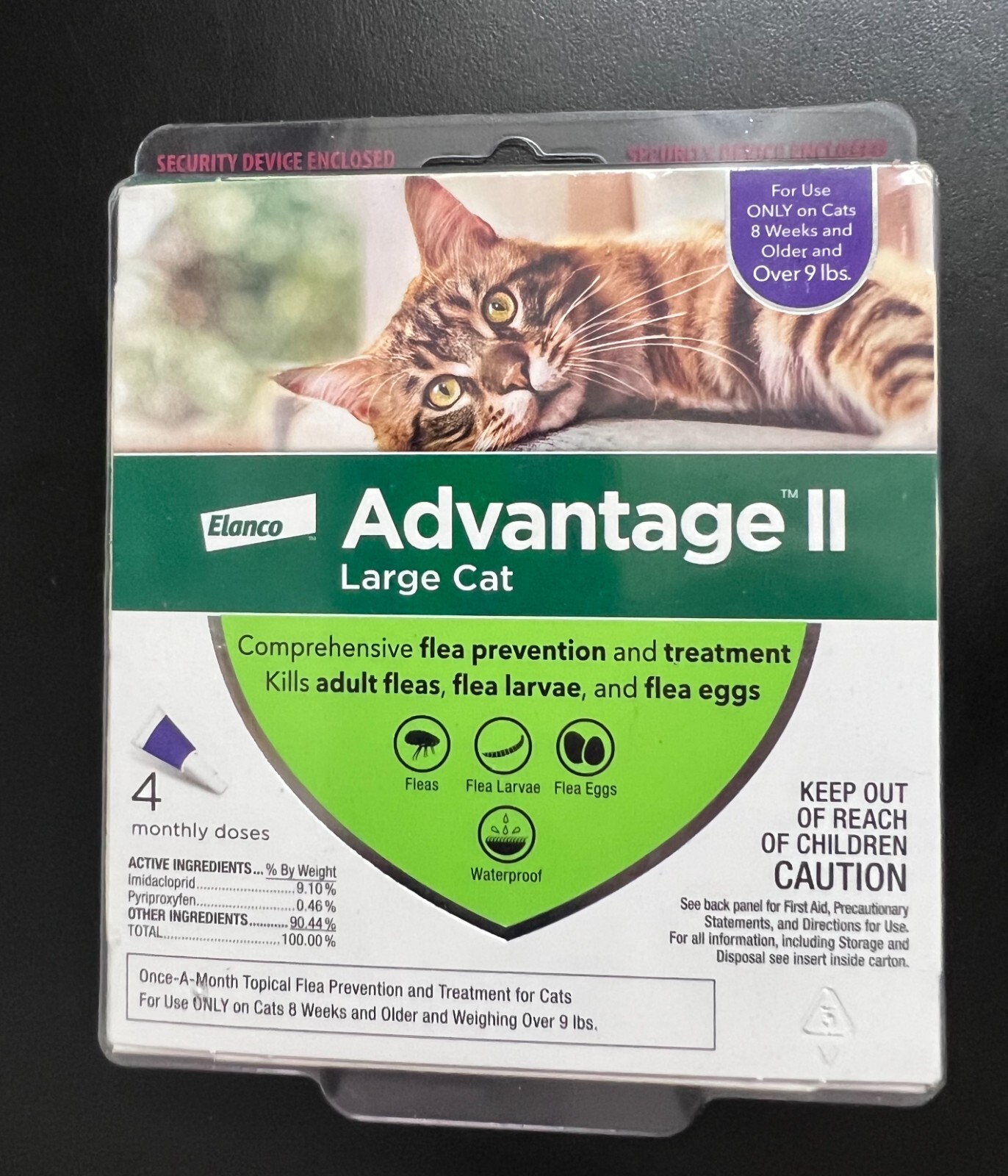 Advantage II Cat Weight Control Collar - EPA Approved - 4 Pa...