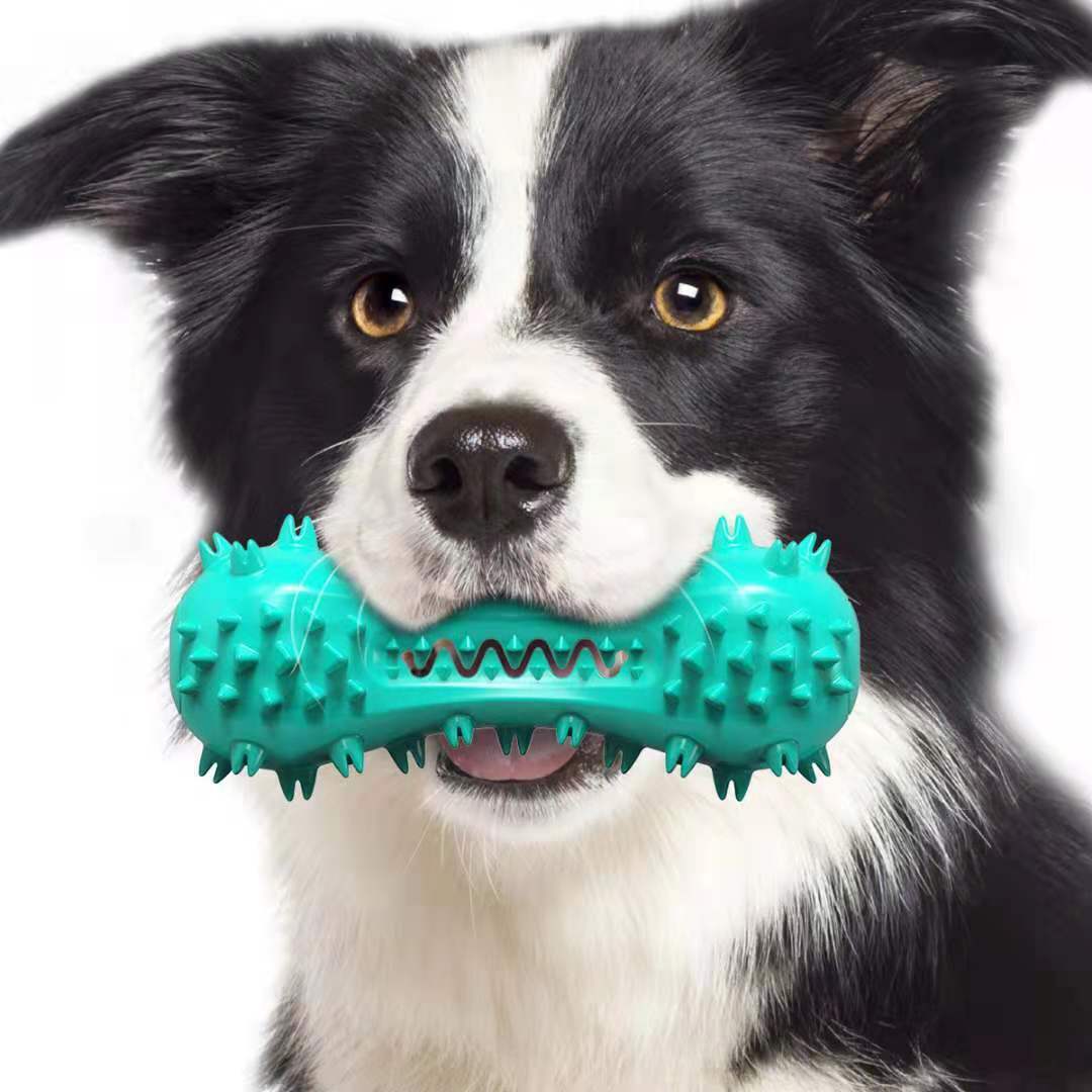 Aggressive Dog Oral Teeth Chew Toys - Rubber Molar Stick Toy...