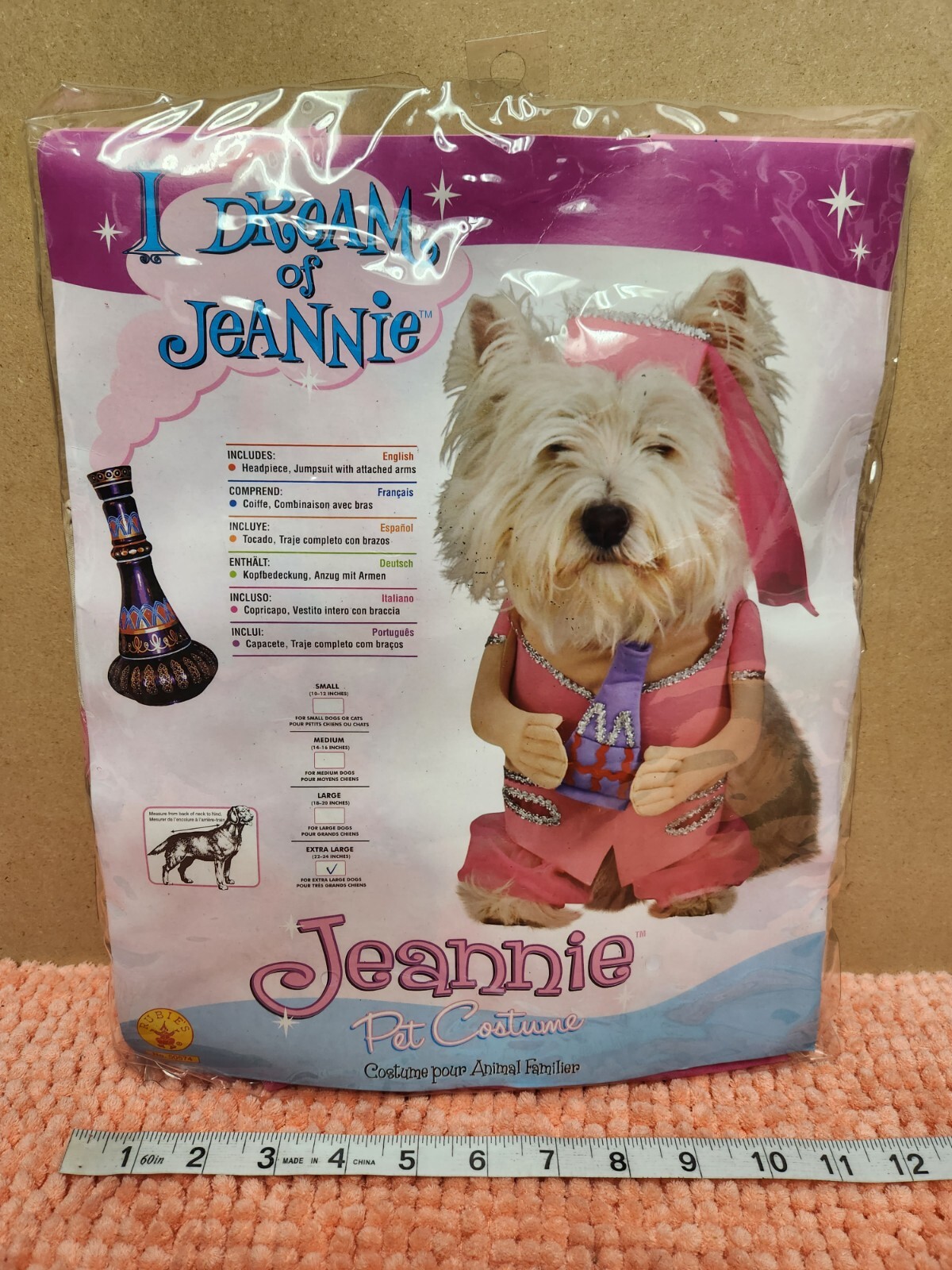 Rubie's "Jeannie" XL Halloween Dog Costume - Size 22-24"