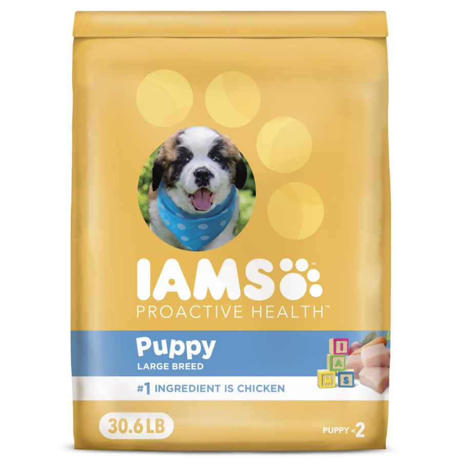 Iams Proactive Health Large Breed Puppy Chicken Dry Dog Food...