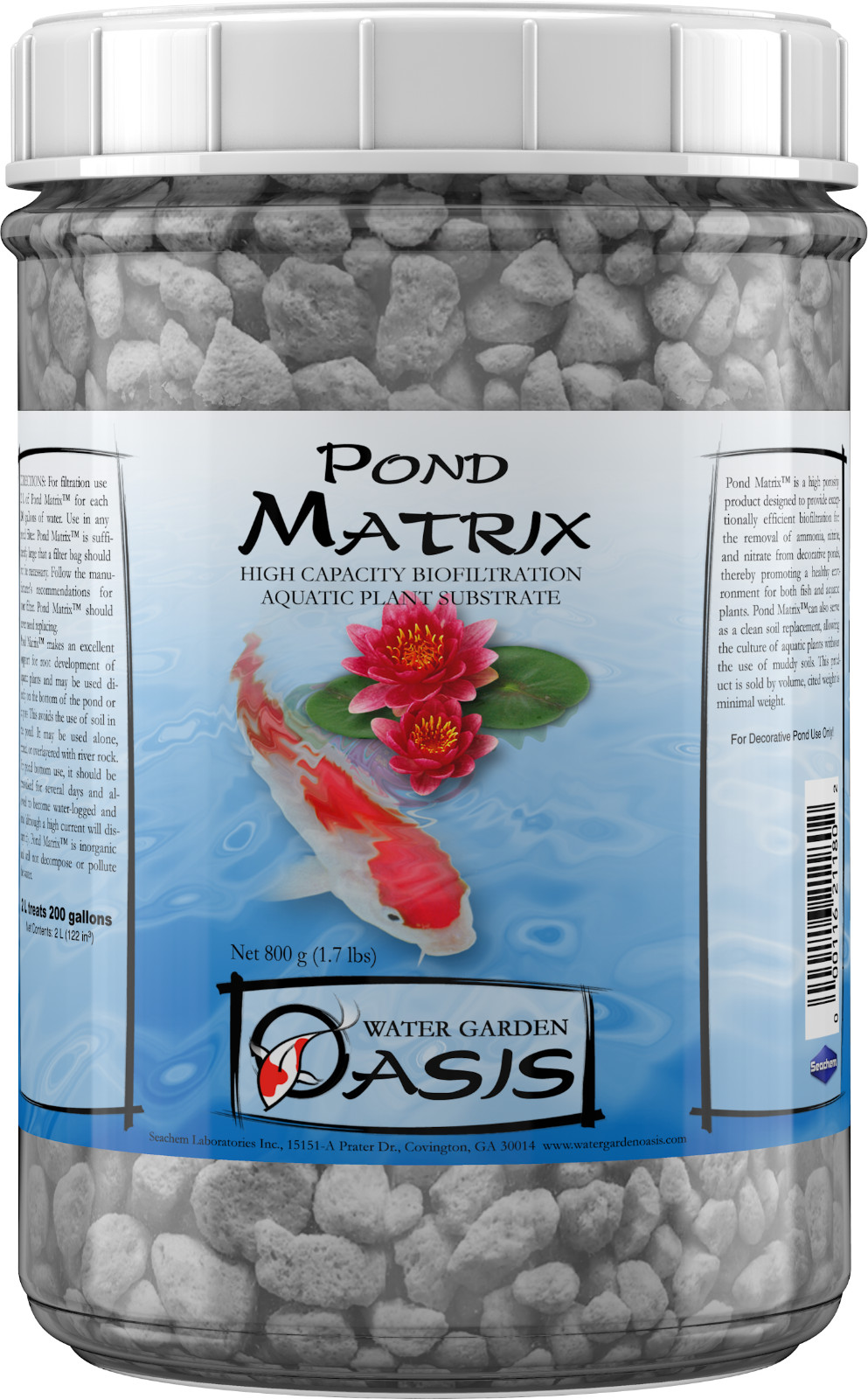 Water Garden Oasis Seachem Filtration Matrix 2 Liter Ammonia...